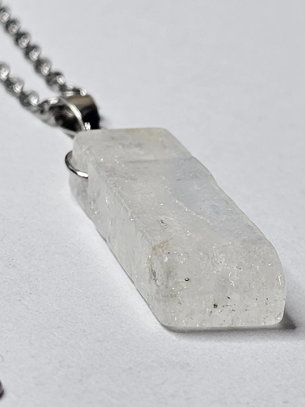 Sterling Silver Quartz Pendant Necklace - Unbranded MEN/WOMEN
